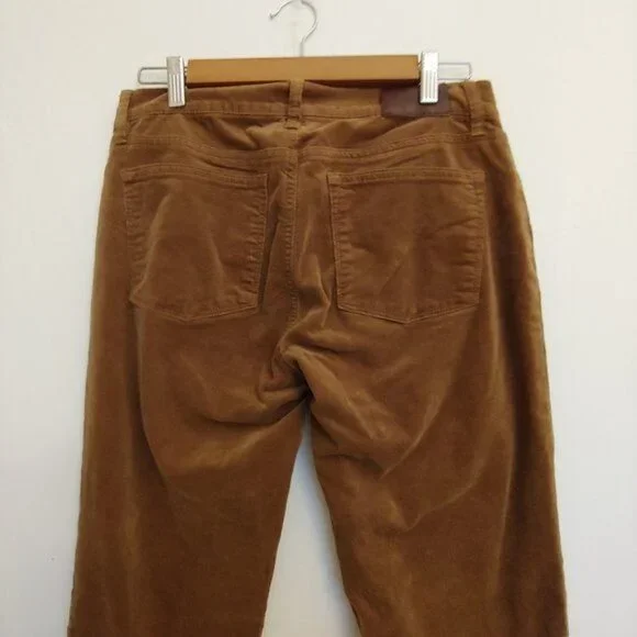 Lauren Ralph Lauren Brown Corduroy Straight Leg Heritage Old Money Pants 8 - Picture 7 of 11